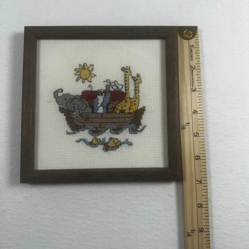 Vintage Noah’s Ark Mini Cross-stitch